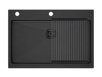 Комплект: Мойка KRONER-PRO 75 + ролл-мат PRO в цвет мойки PM707551-GM+R405-GM